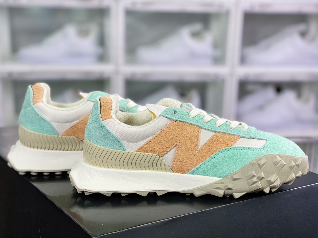 XC72 series low-top high-end retro old-fashioned leisure sports jogging shoes ”flip mint green rice white orange” UXC72TC