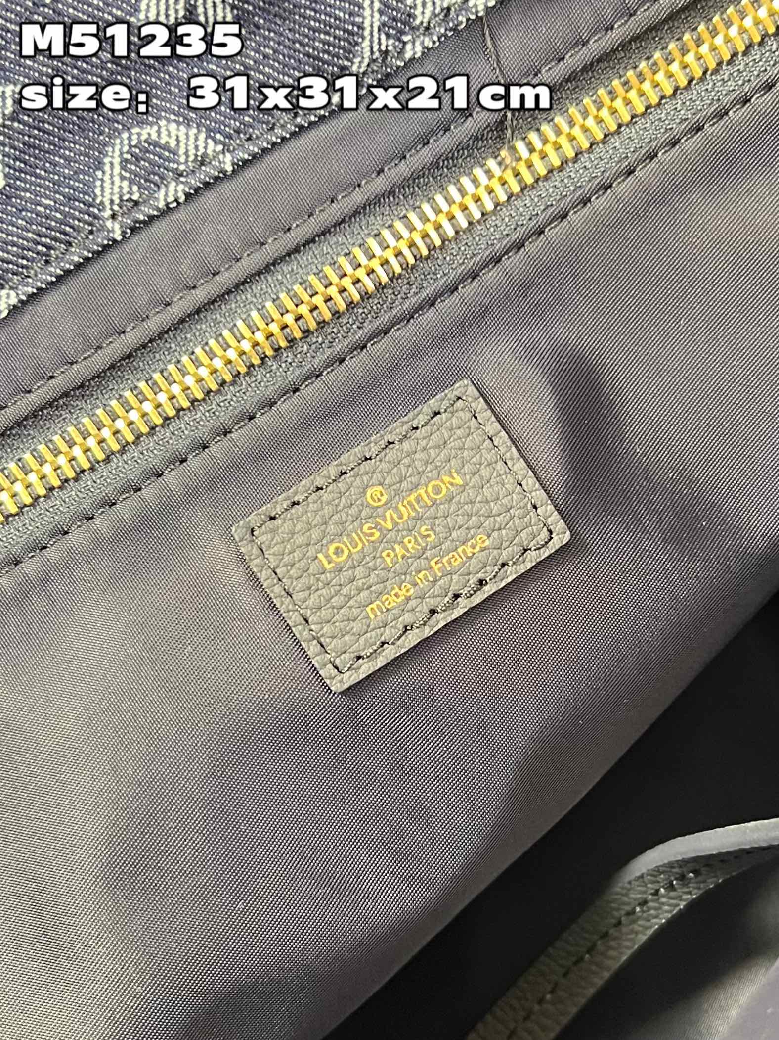 顶级【独家实拍 M51235 】LV路易威登丹宁拼皮水桶包,日本限定款,抽绳款大福袋,手提斜挎都适合的轻便包款 size:31x31x21 8