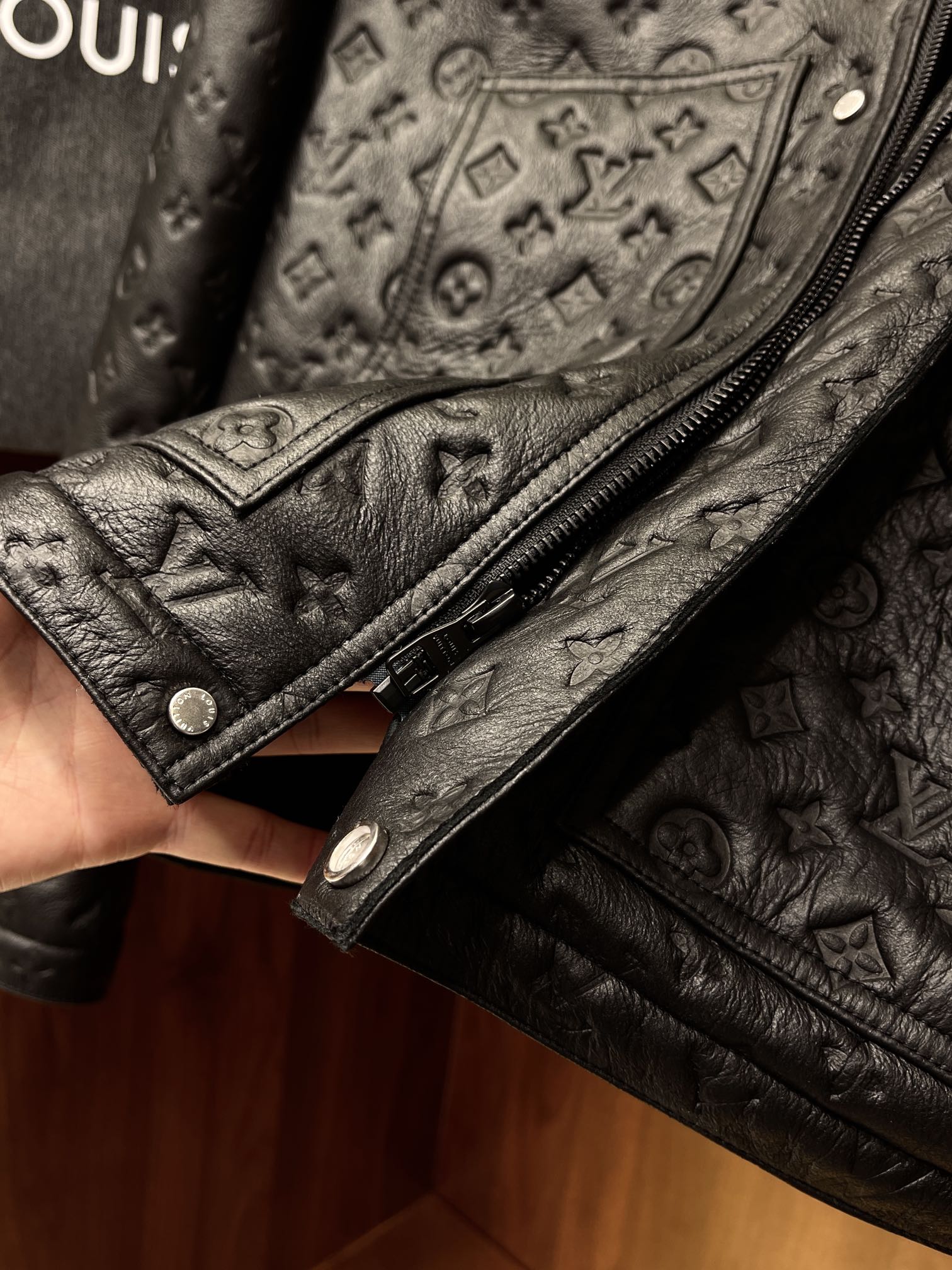 Mens Louis Vuitton Varsity Leather Jacket – Replica, JB in 2023