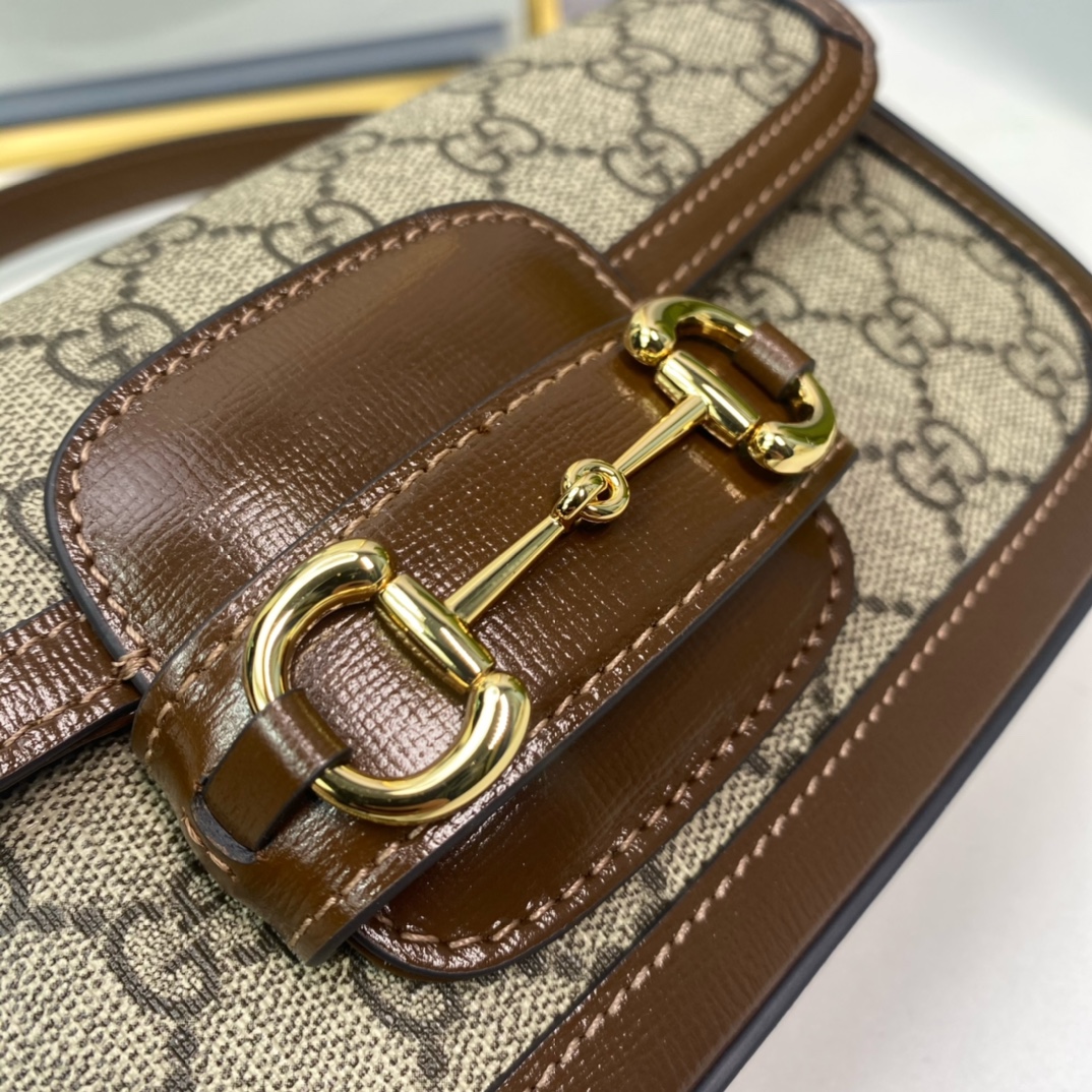 Gucci Horsebit 1955 Brown Mini Bag, Crossbody Shoulder Bag 735178 5 i1670946880 1179 3