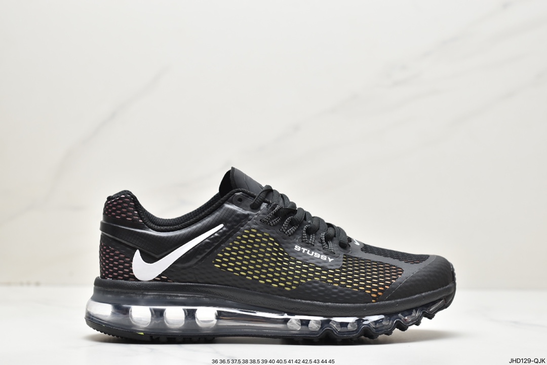 190 耐克Nike Air Max 95 2013”Triple Black”贾卡网面全掌气垫休闲运动百搭慢跑鞋