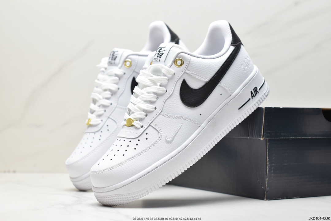 Nike Air Force 1 Low 40th Anniversary White Black Air Force One Low DQ7658-100