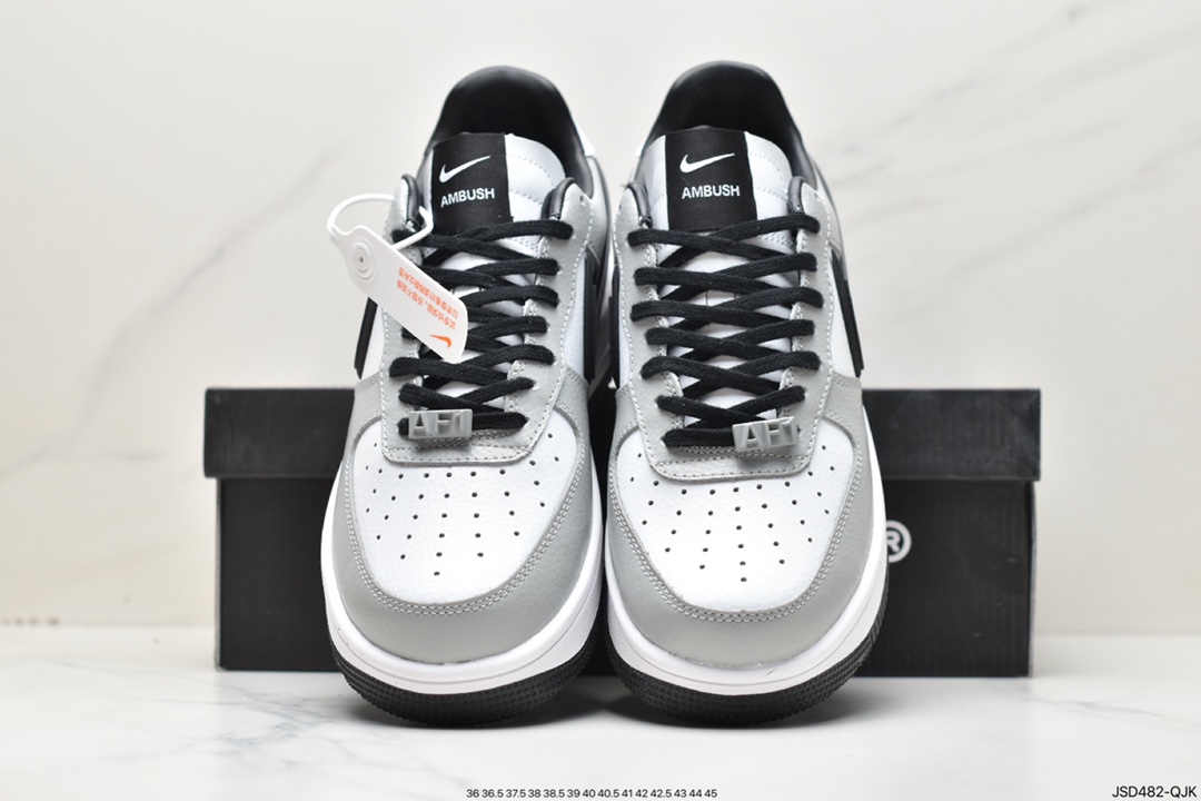 200 AMBUSH x Nike Air Force 1 Low 空军一号宽底版系列低帮板鞋DV3464-007