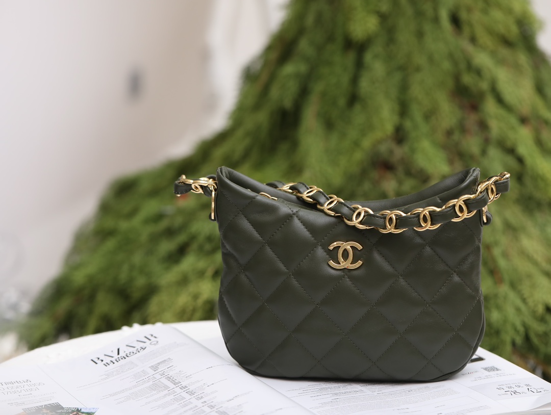 Chanel Crossbody & Shoulder Bags Green Fashion Underarm