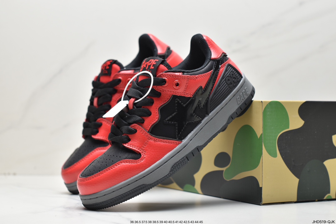 Harajuku trend brand A Bathing Ape BAPE Sk8 Sta Low SK8 series low-top casual sports skateboard shoes