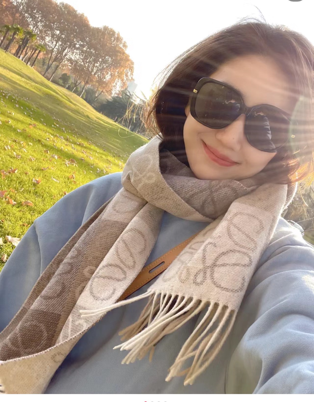 NO:163733,The clothes in solid color of Luo Yiwei are perfect for it. The models are all beautiful pictures with light colors, the actual pictures are darker in color, and the authentic products are also ordinary scarves, ordinary scarves, loewe19860909批罗意威纯色系的衣服跟它是绝配 模特图都是美图过的颜色偏浅色,实物图色颜色深色点,正品也是普通围巾,普通围巾,loewe,scarf