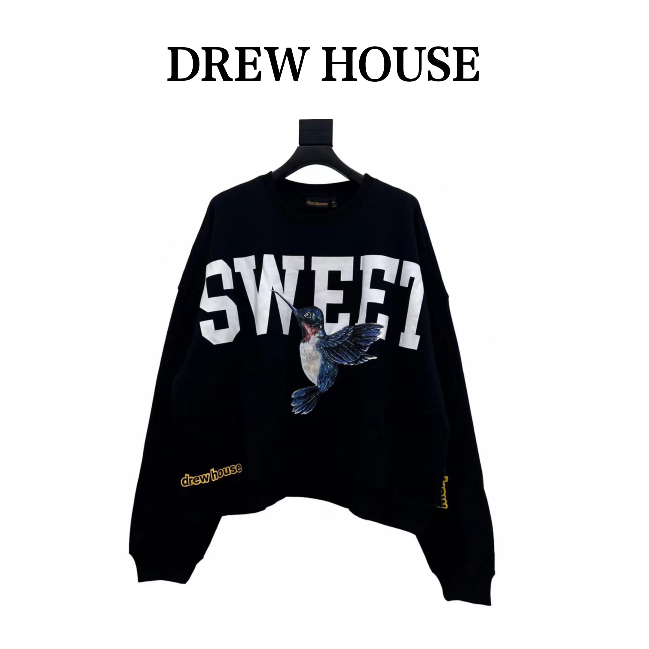 260 DREW HOUSE 王鹤棣同款蜂鸟印花圆领卫衣 DREW HOUSE 2022新配色