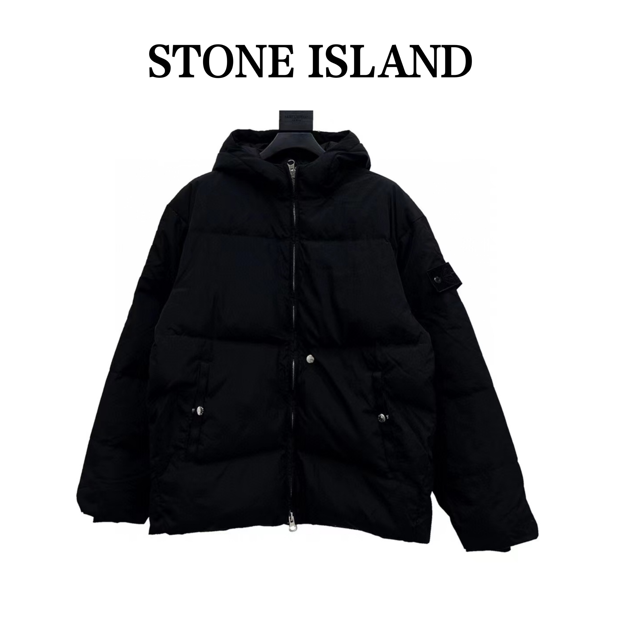 500 STONE ISLAND 石头岛黑幽灵影子系列羽绒服