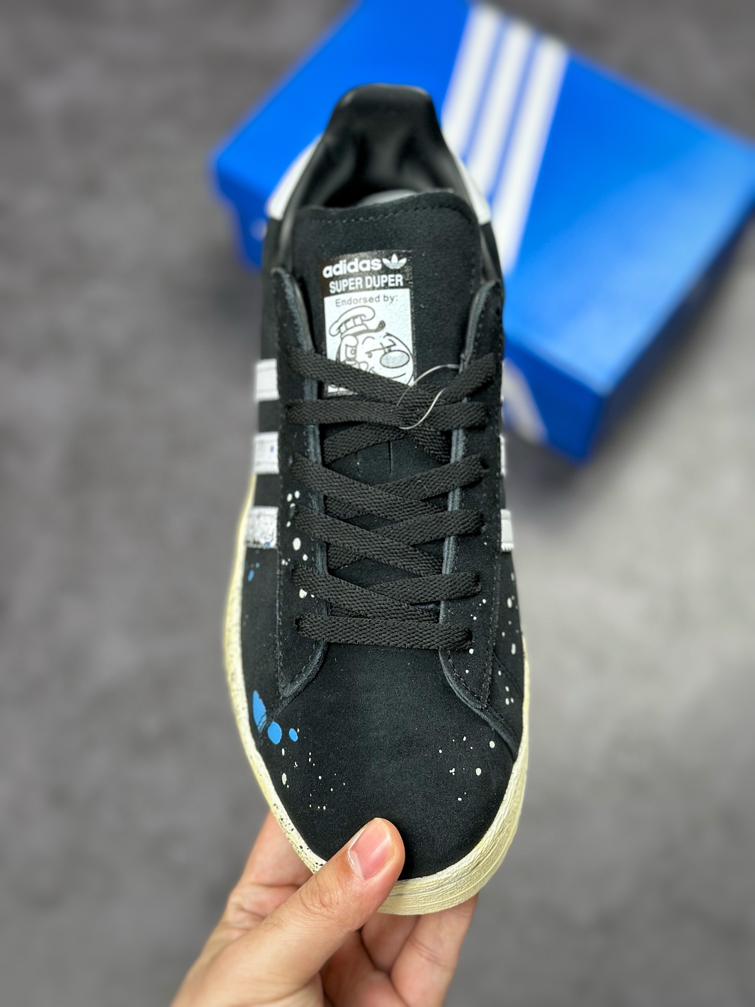 Overseas channel version original box original label Adidas Campus 80S clover campus casual sneakers GY7006