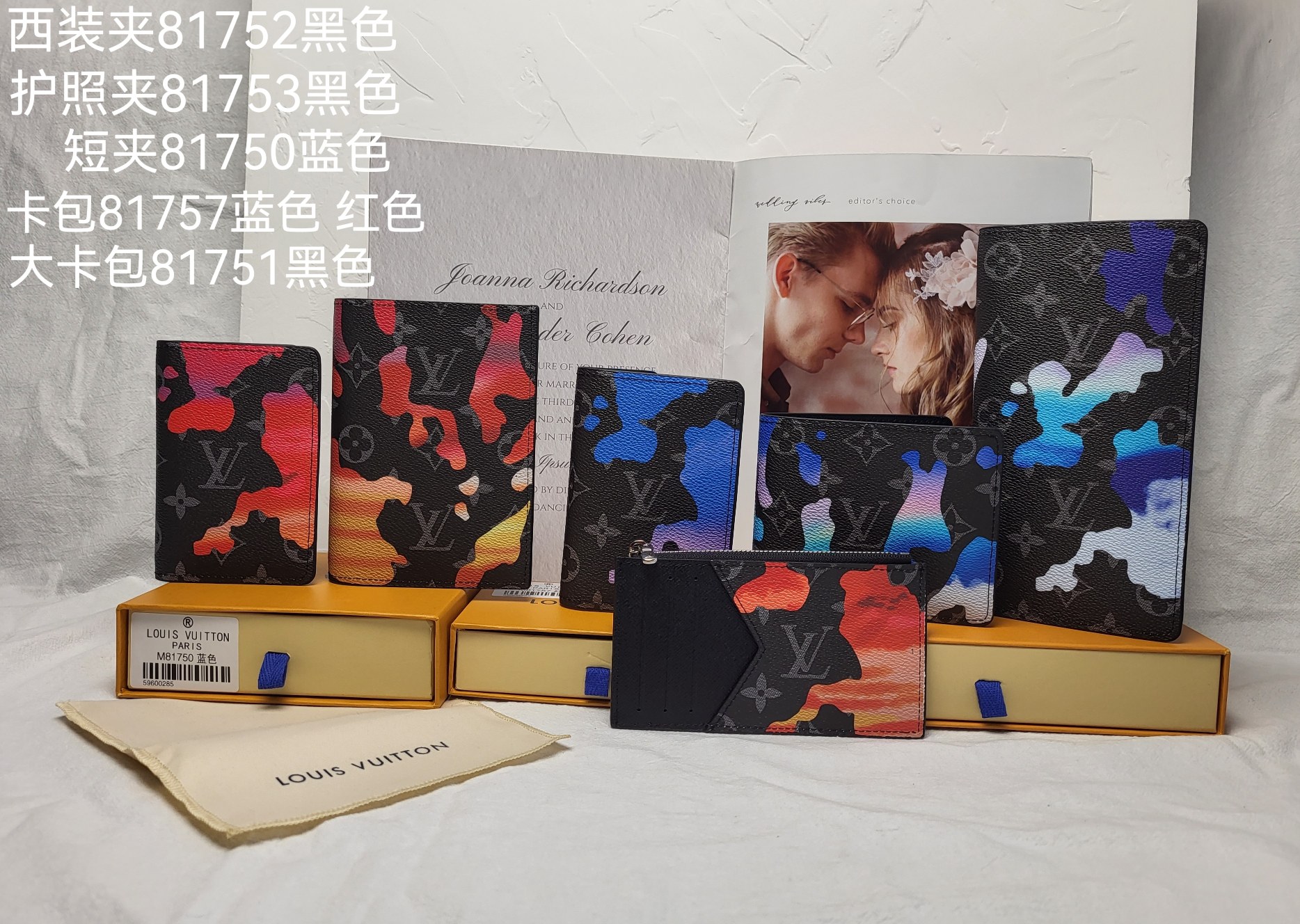 Passport cover held in a hand