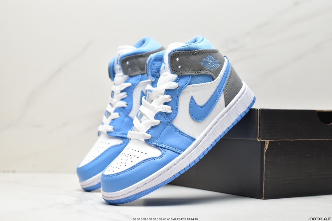 125 耐克Nike Air Jordan 1 Mid”Green Yellow”AJ1乔丹一代中帮DX9276-100