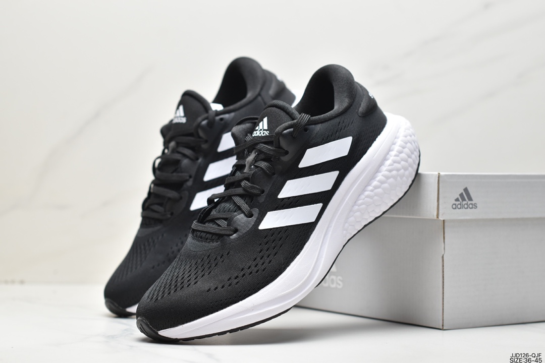 Adidas SUPERNOVA 2 Shock Absorption Rebound Popcorn Breathable Casual Running Shoes