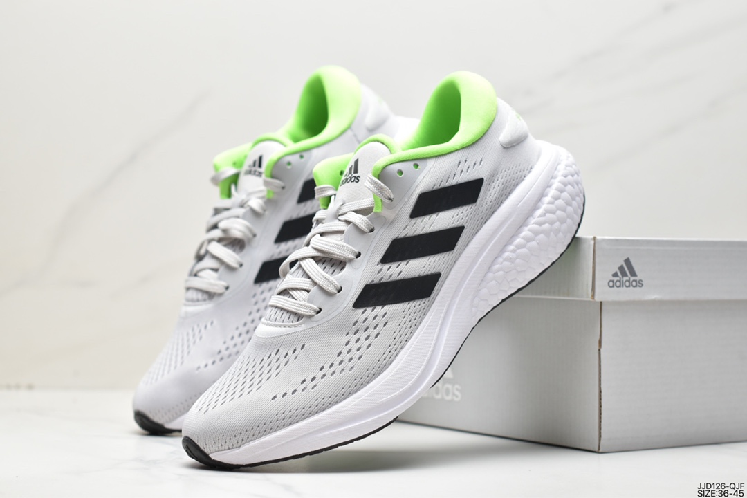 Adidas SUPERNOVA 2 Shock Absorption Rebound Popcorn Breathable Casual Running Shoes