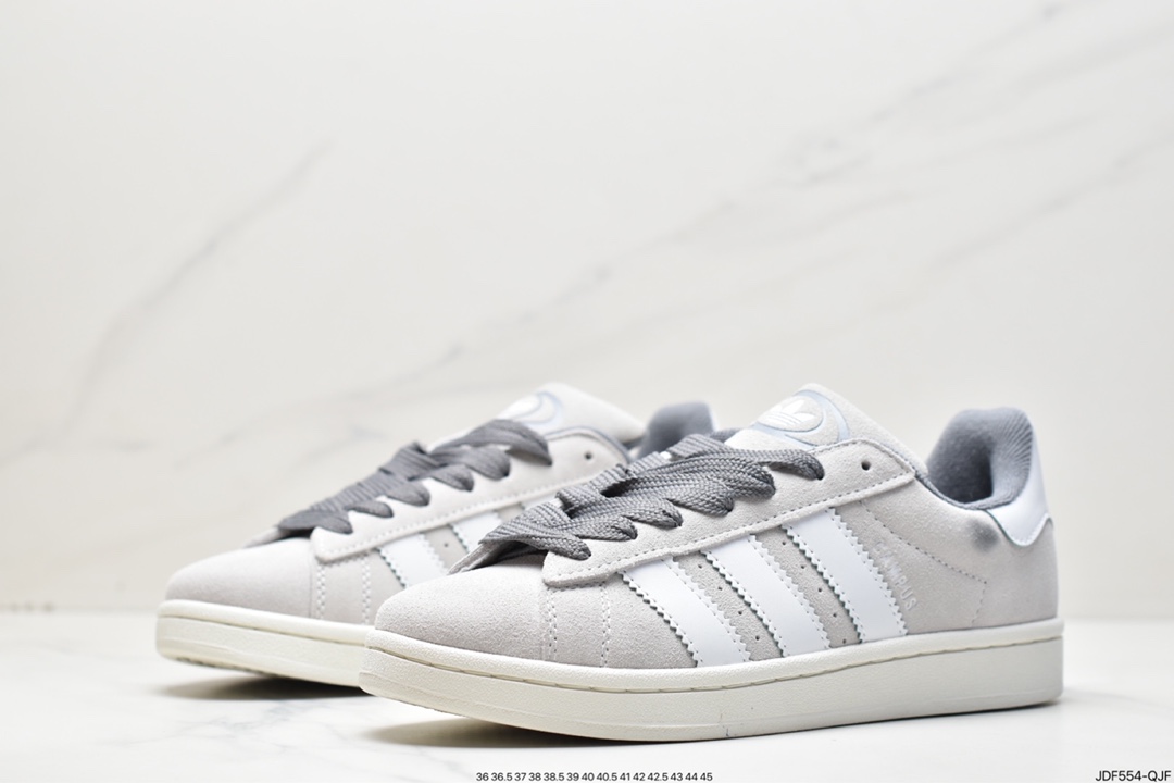 Adidas Originals Campus 00s College Series Skateboard Shoes ”Summer Light Gray” GY9472