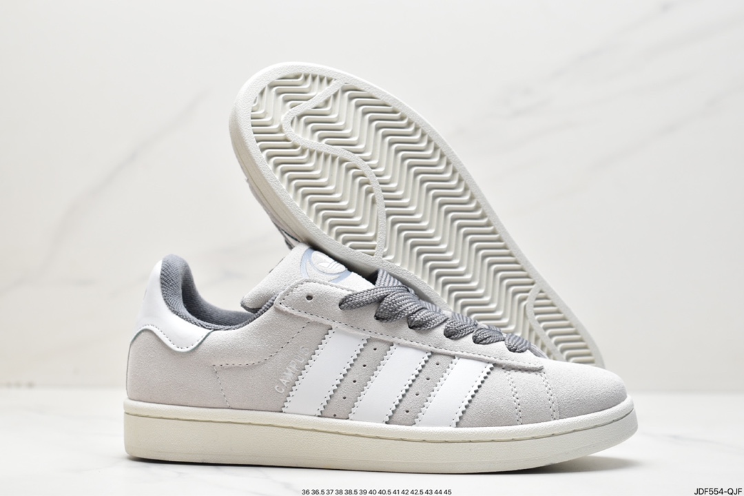 Adidas Originals Campus 00s College Series Skateboard Shoes ”Summer Light Gray” GY9472