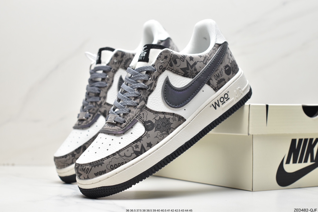 Nk Air Force 1'07 Low ”Hacker” Air Force One Low Top Casual Shoes ZG0088-811