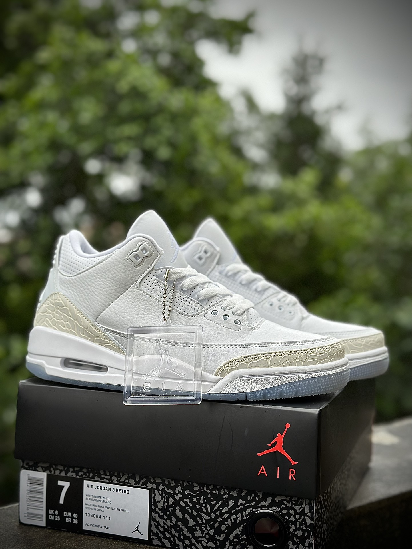 核心私信AirJordan3AJ3纯