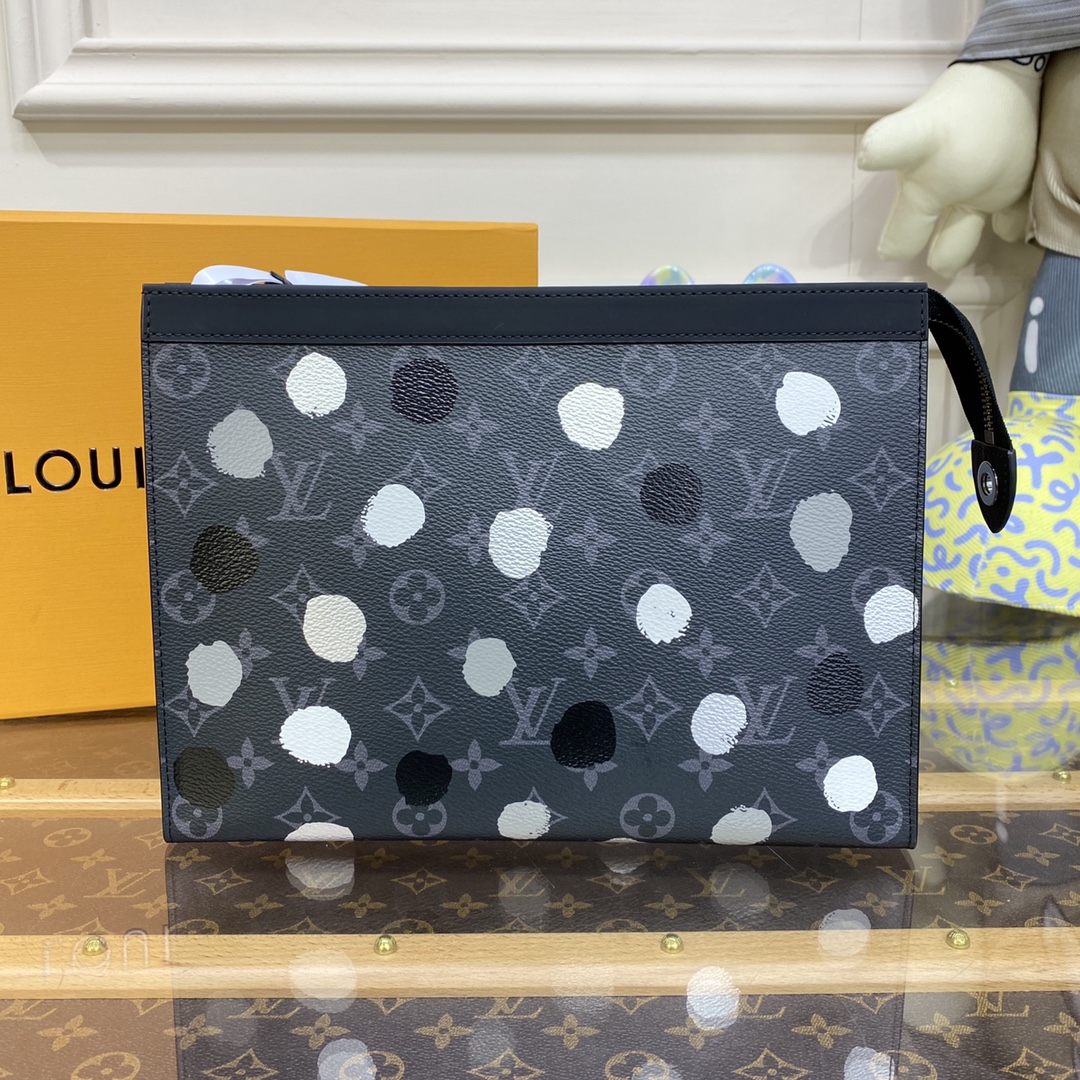 Where to buy High Quality
 Louis Vuitton Clutches & Pouch Bags Black Doodle Grey Monogram Eclipse Canvas Pochette M81934