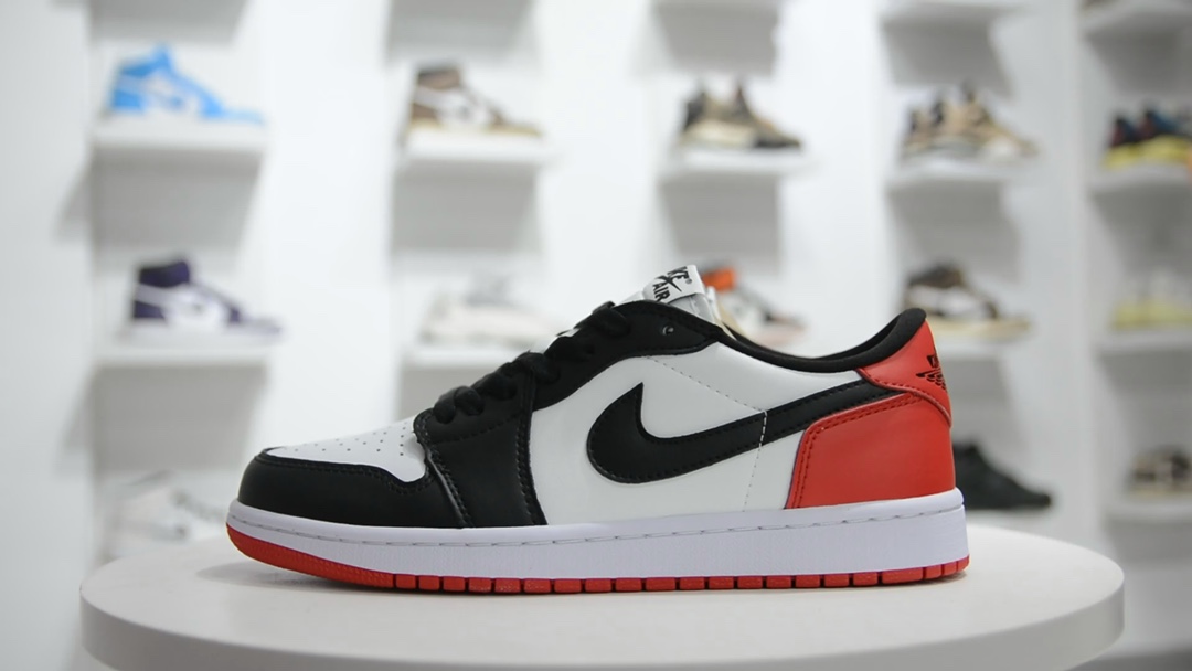 [AJ Series]AirJordan1LowOG Black and White Toes HD video appreciation