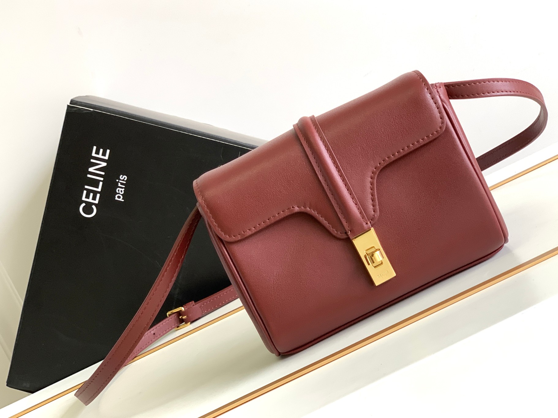 24s spring new products from the original factory|CELINE SOFT 16 mini smooth cow leather handbag
