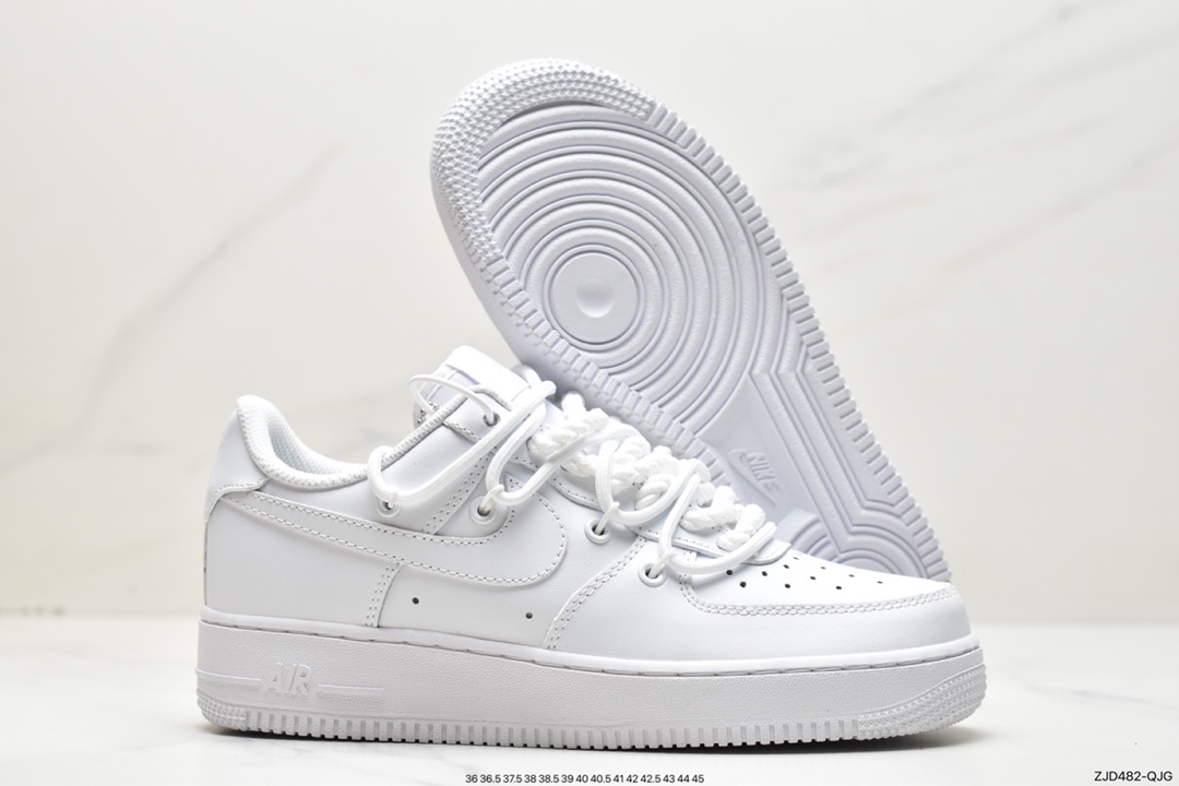 240 Nike Air Force 1'07 Low 绑带解构 空军一号休闲运动板鞋 CV1724-111