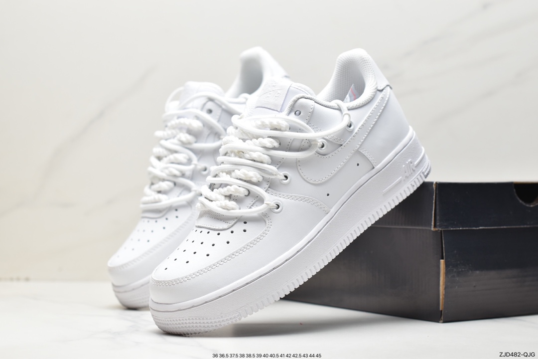 240 Nike Air Force 1'07 Low 绑带解构 空军一号休闲运动板鞋 CV1724-111