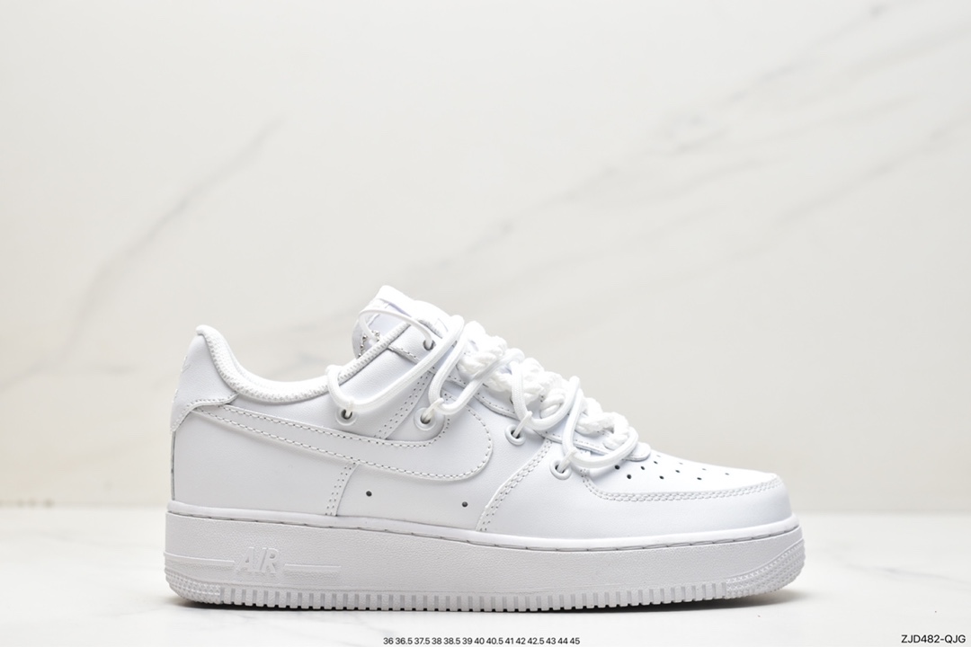 240 Nike Air Force 1'07 Low 绑带解构 空军一号休闲运动板鞋 CV1724-111