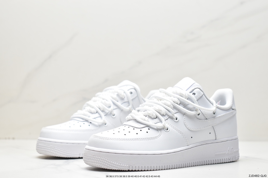 240 Nike Air Force 1'07 Low 绑带解构 空军一号休闲运动板鞋 CV1724-111