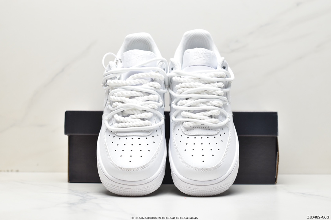 240 Nike Air Force 1'07 Low 绑带解构 空军一号休闲运动板鞋 CV1724-111