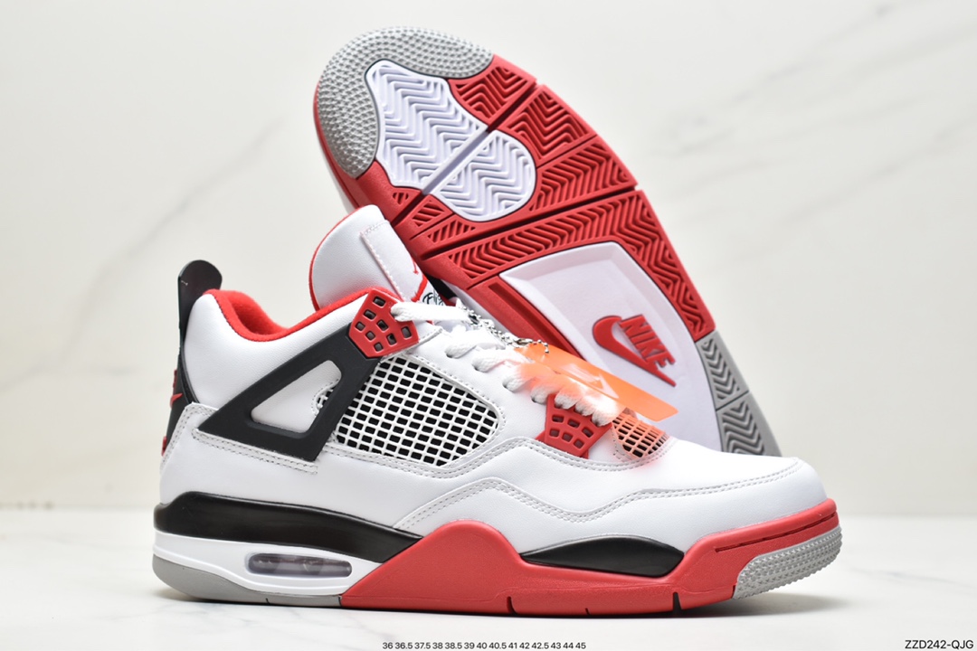 250 Nike Air Jordan 4 Retro OG”Fire Red” AJ4代中帮篮球鞋DC7770-160