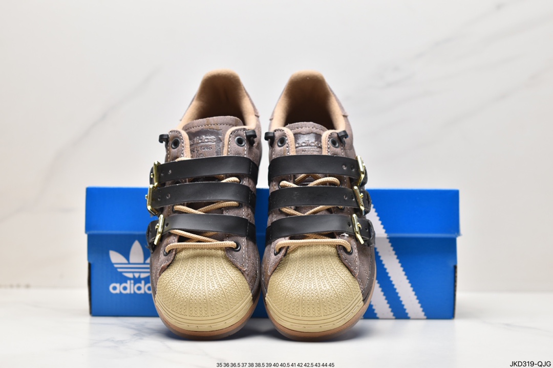 Adidas clover Originals Superstar ”Sail/Green/Lace” shell head series low help HO6344