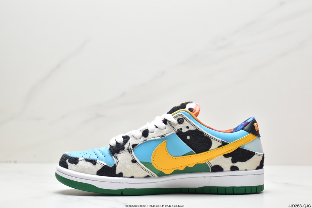 130 耐克 NIKE SB Dunk Low Pro QS 奶牛冰淇淋滑板鞋 CU3244-100