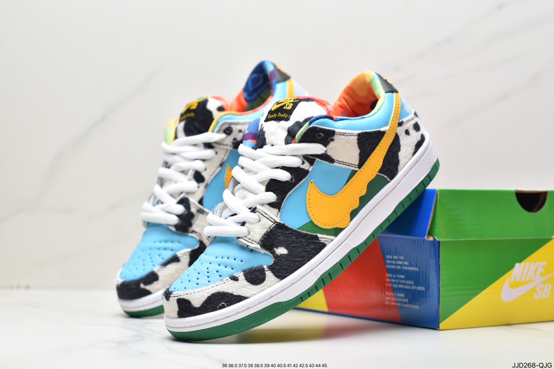 130 耐克 NIKE SB Dunk Low Pro QS 奶牛冰淇淋滑板鞋 CU3244-100