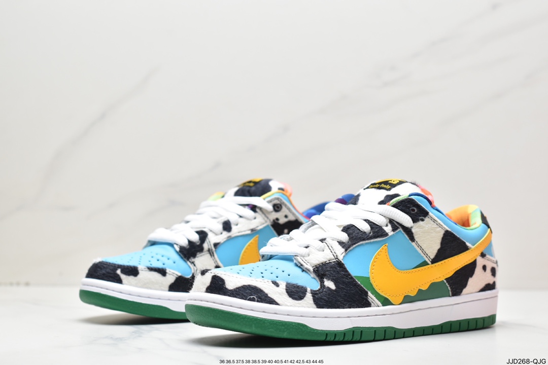 130 耐克 NIKE SB Dunk Low Pro QS 奶牛冰淇淋滑板鞋 CU3244-100