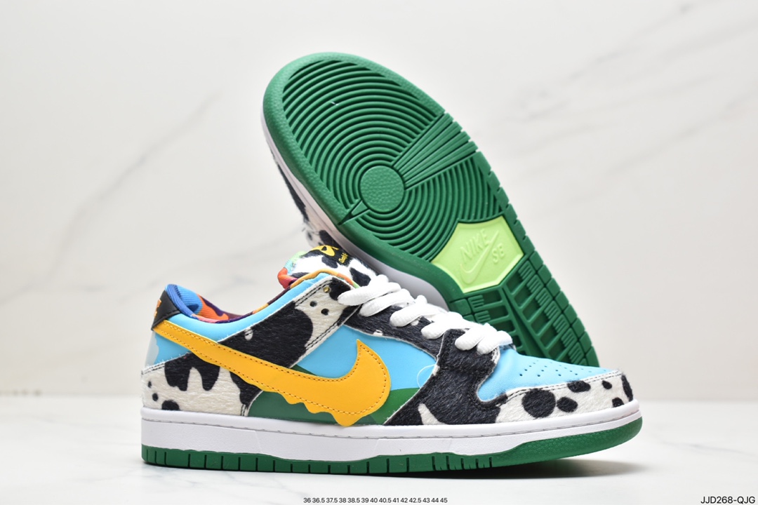 130 耐克 NIKE SB Dunk Low Pro QS 奶牛冰淇淋滑板鞋 CU3244-100