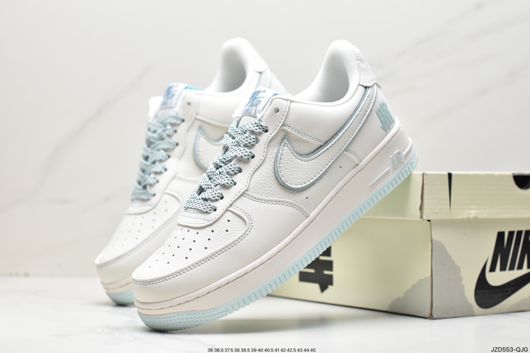 140 定制联名美潮鼻祖品牌UNDEFEATED x Nike Air Force 1′07”Beige/Black 3M”空军一号HL5263