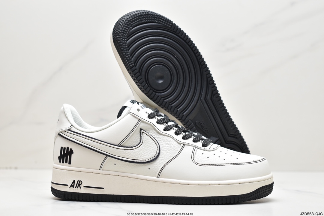 140 定制联名美潮鼻祖品牌UNDEFEATED x Nike Air Force 1′07”Beige/Black 3M”空军一号HL5263