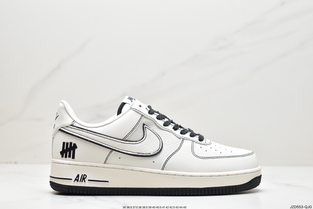 140 定制联名美潮鼻祖品牌UNDEFEATED x Nike Air Force 1′07”Beige/Black 3M”空军一号HL5263