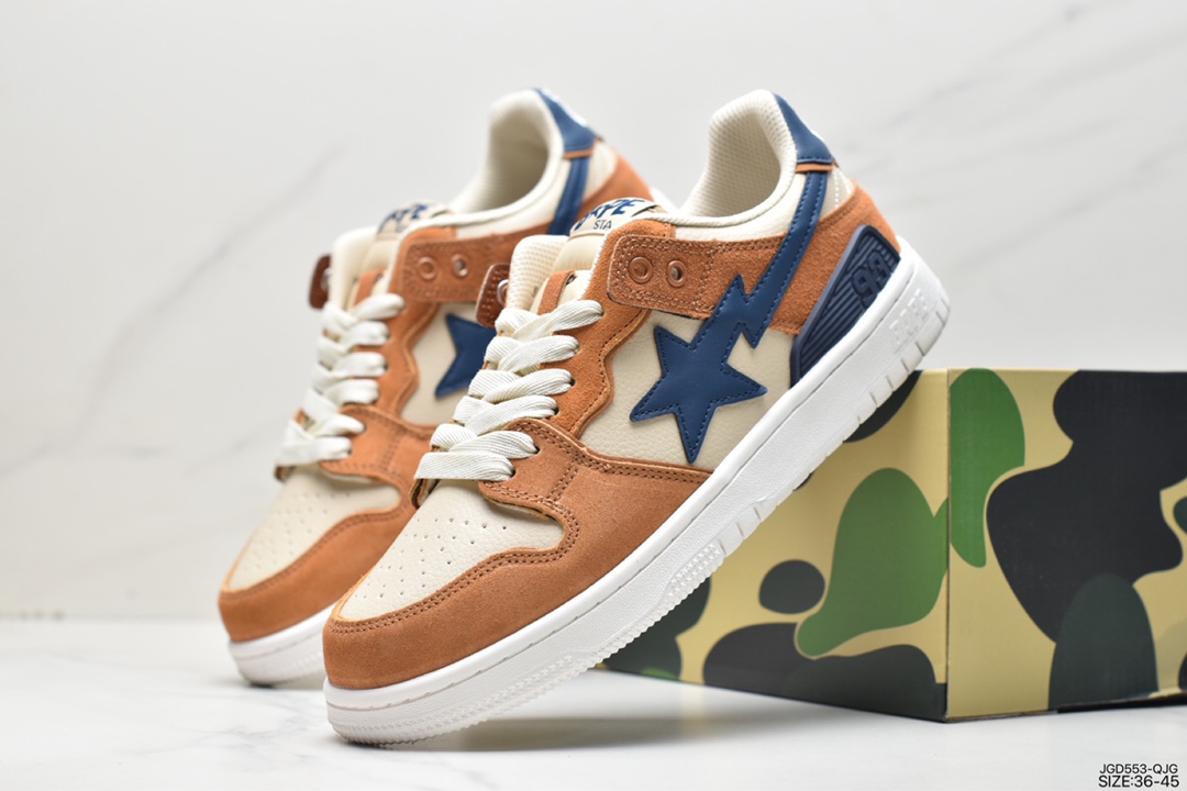 Harajuku trend brand A Bathing Ape BAPE Sk8 Sta Low SK8 series low-top casual sports skateboard shoes