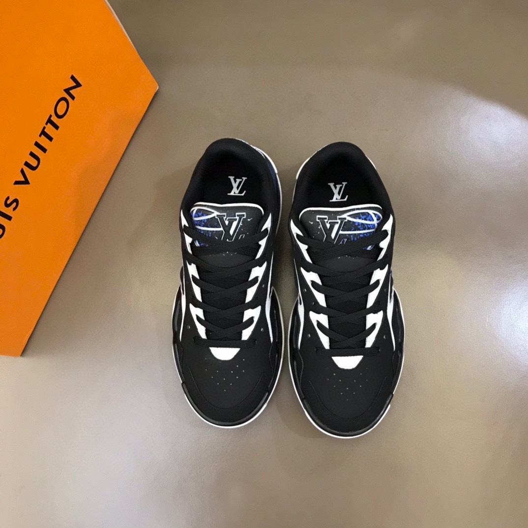 Louis Vuitton Shoes Sneakers Men Cowhide Vintage Low Tops