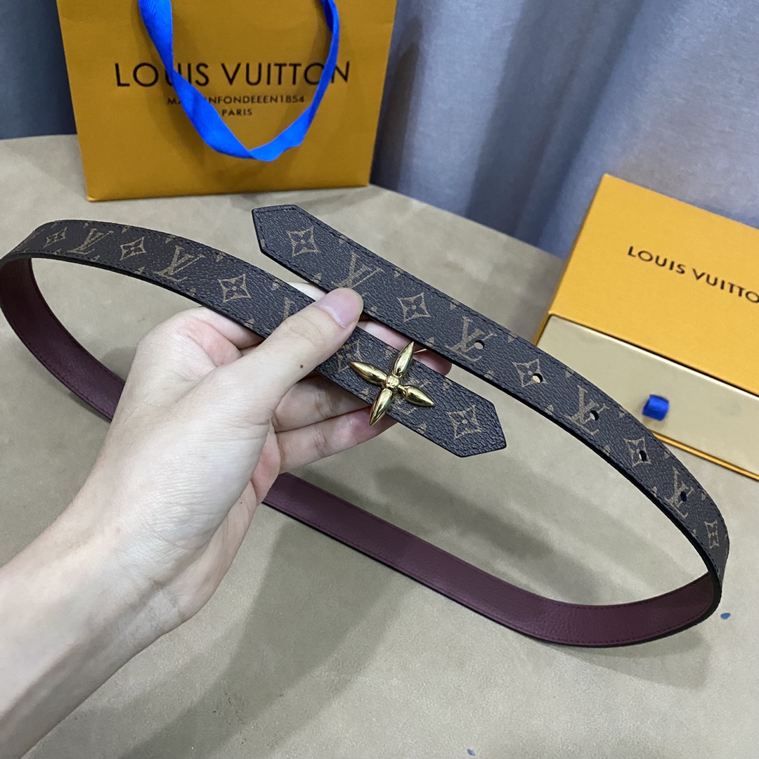 Louis Vuitton Belts Women Calfskin Cowhide