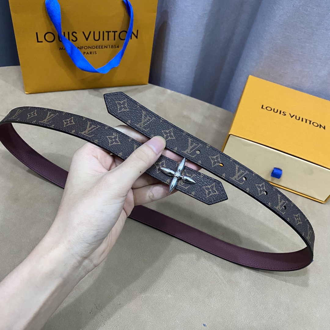 Louis Vuitton Belts Women Calfskin Cowhide