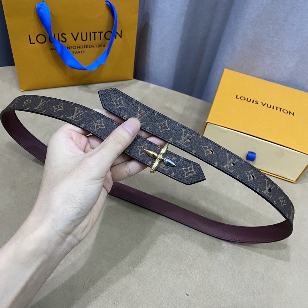 Louis Vuitton Belts Women Calfskin Cowhide