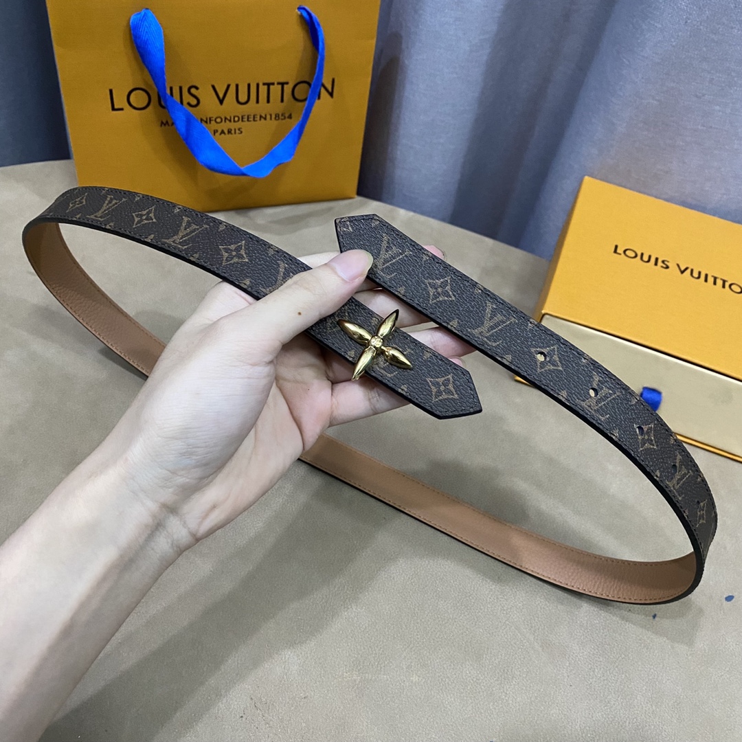 Louis Vuitton Belts Women Calfskin Cowhide