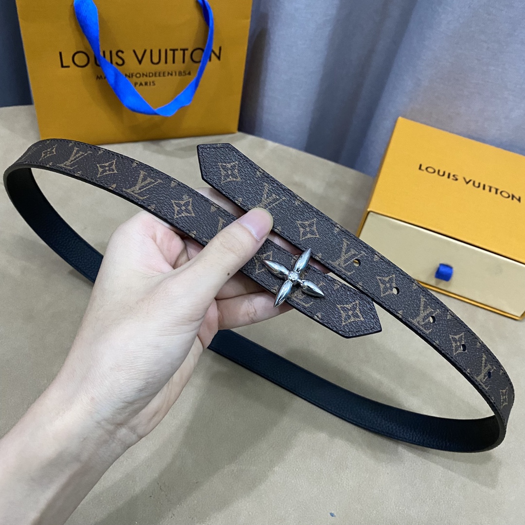 Louis Vuitton Belts Women Calfskin Cowhide