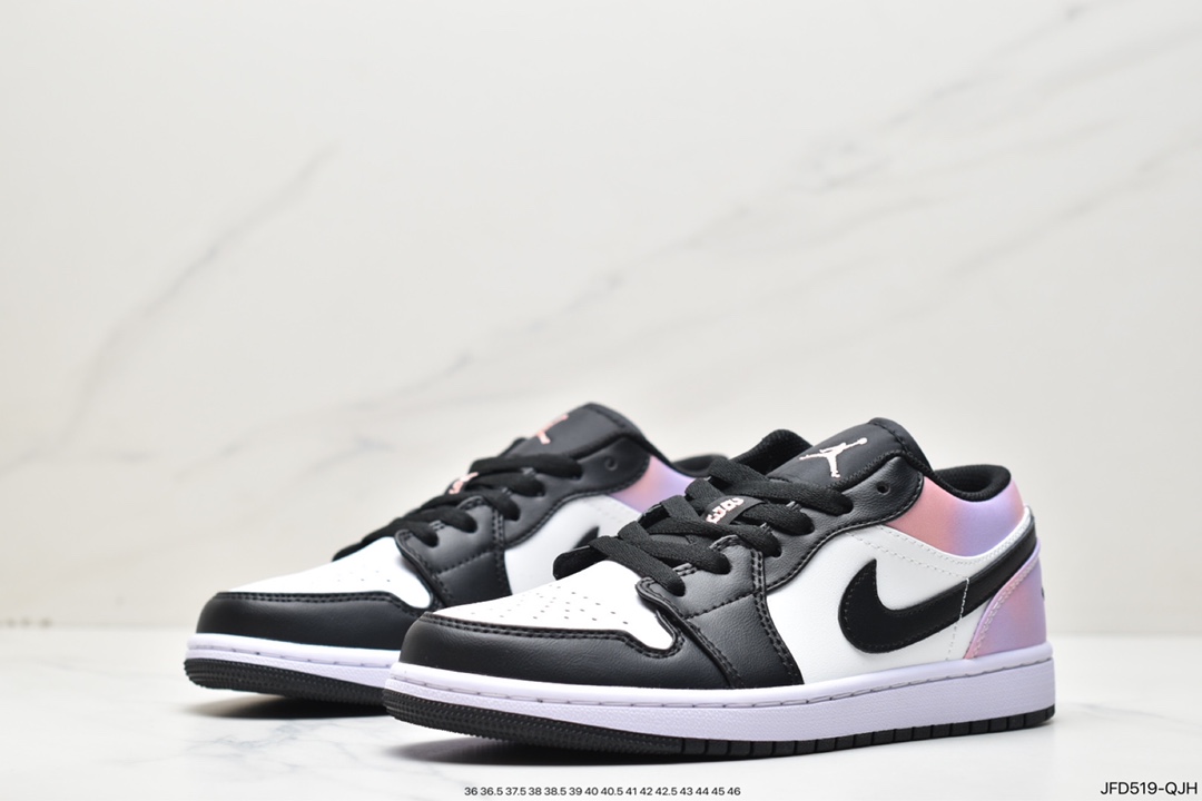 Air Jordan 1 Low ”Zen Master” Low black and white powder tie-dye DQ2516-108