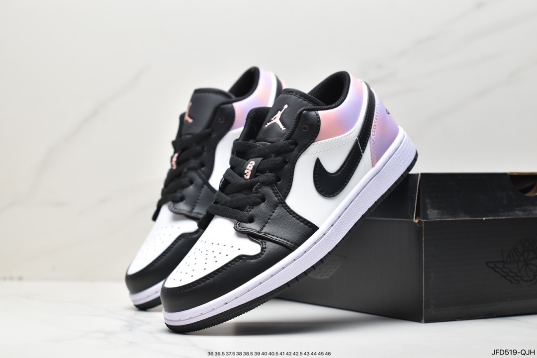 Air Jordan 1 Low ”Zen Master” Low black and white powder tie-dye DQ2516-108