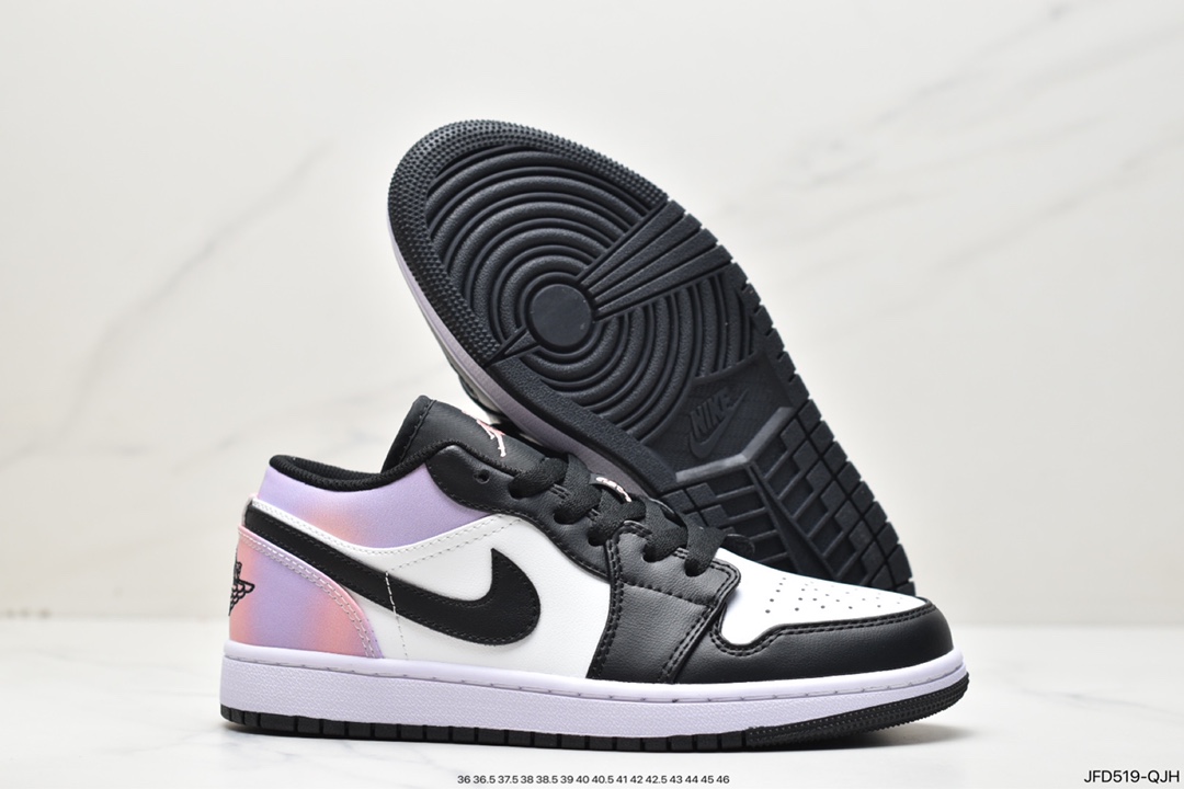 Air Jordan 1 Low ”Zen Master” Low black and white powder tie-dye DQ2516-108