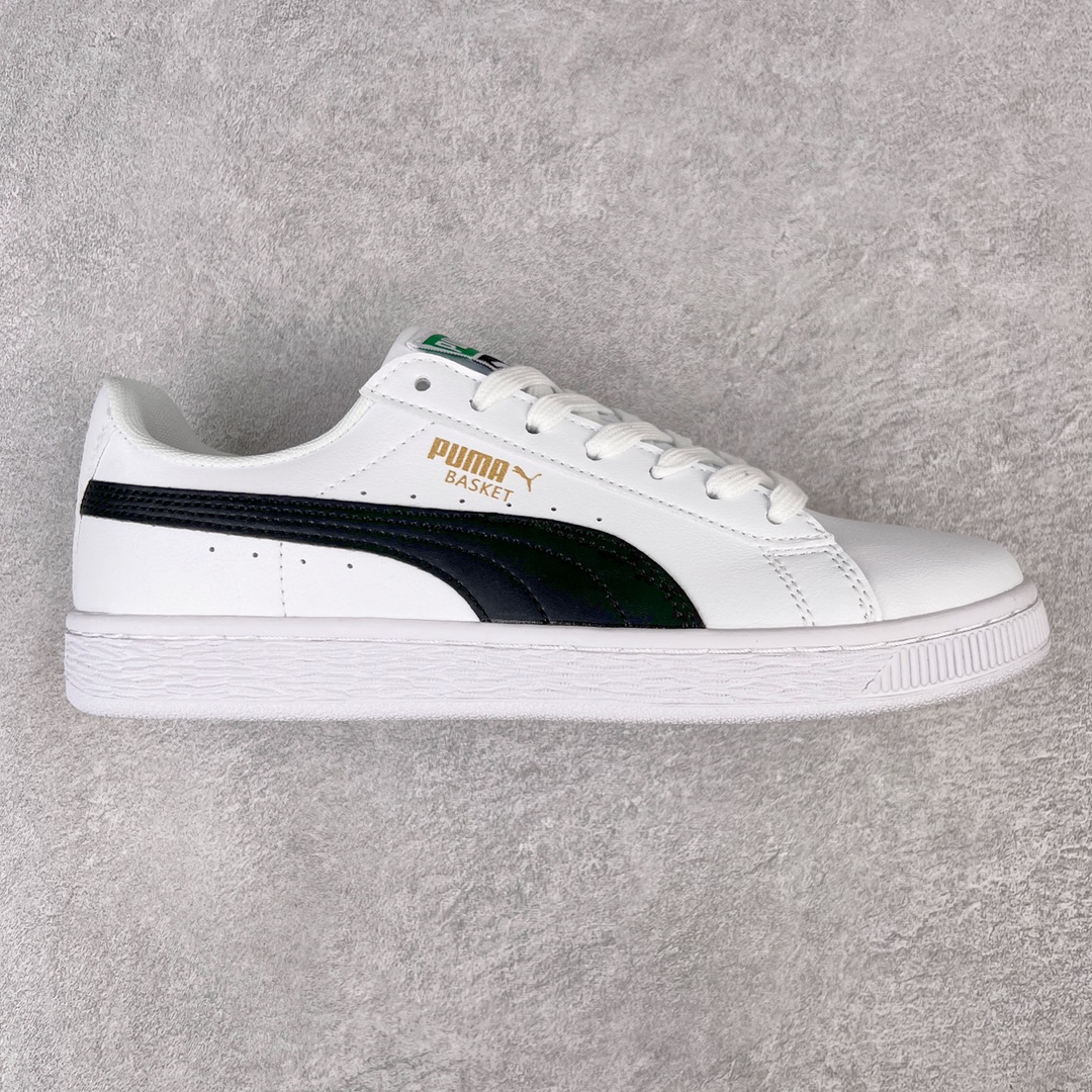 💰110 ＃平台订单 PUMA Basket Stitched 彪马复古板鞋  原装渠道版本 诠释最高工艺 夏季新款官方原盒原标 代购充正专供头层皮海玻璃鞋垫搭配后跟PUMA logo烫金 让陈旧的款式重获新生 SIZE：35.5 36 37 37.5 38 38.5 39 40 40.5 41 42 42.5 43 44 编码：Hby1936080-运动鞋