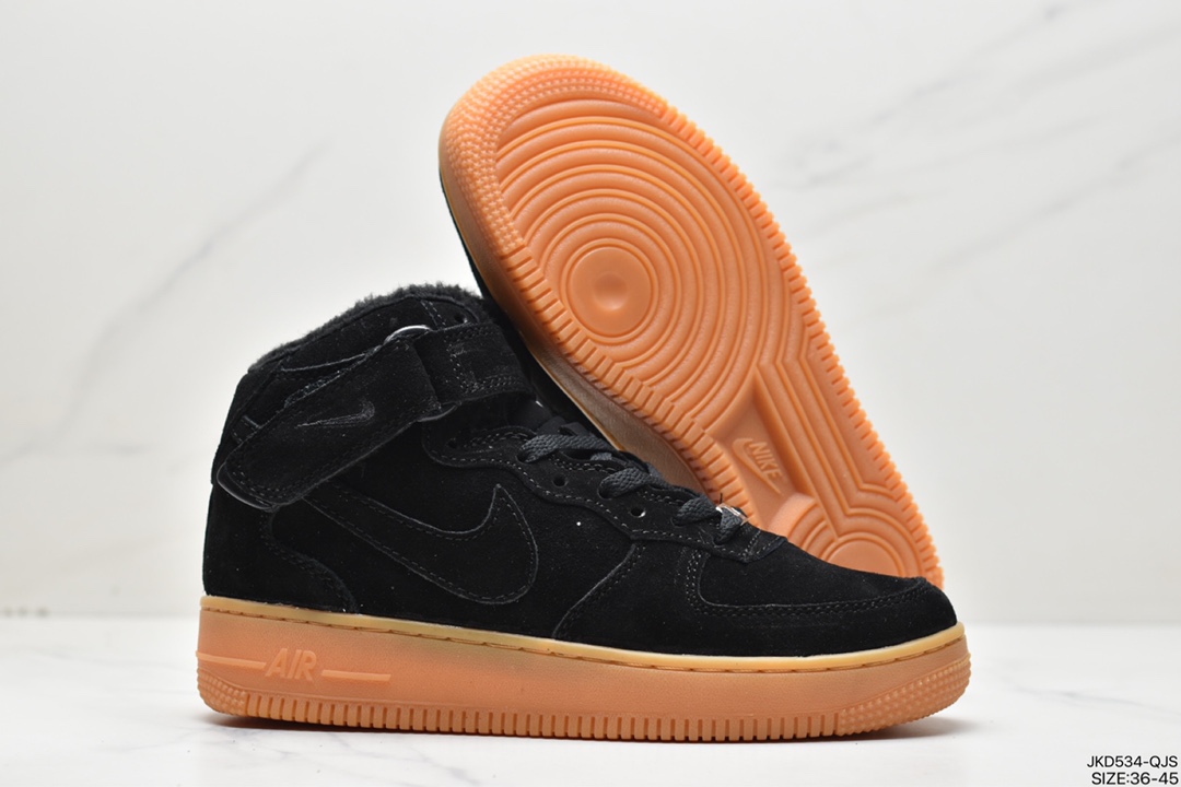 160 耐克Nike Air Force 1 Low 空军一号中帮加绒 334031-611